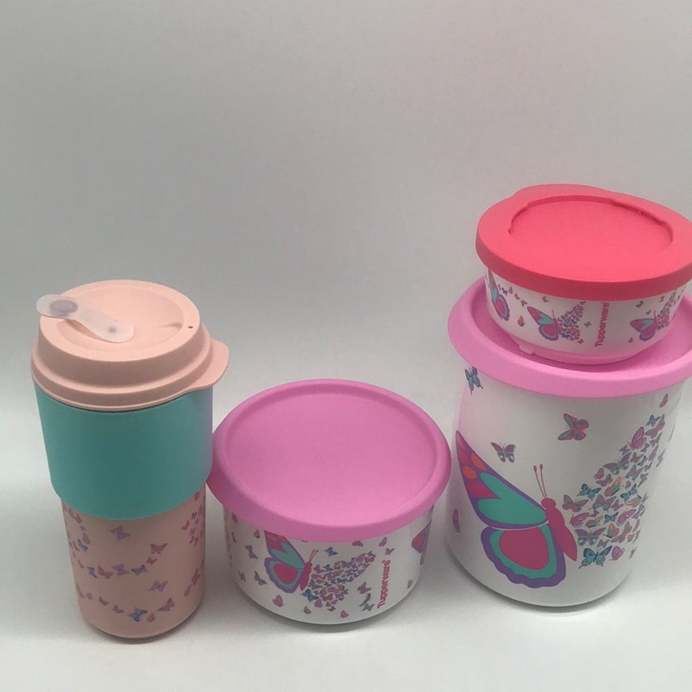 Tupperware Butterflies Pack Set 4 Pieces